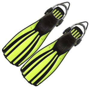 Adult Scuba Snorkeling Fins Professional TPR Swimming Long Sins Adjustable Spring Shoelaces Professional Diving Fins Equipment