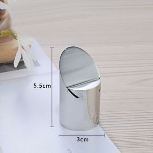 PLORAB Stainless Steel Card Holder Creative Funny Label Holder Insert Menu Folder Solid Menu Memo Holder Table Number