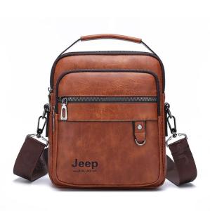 JEEP BULUO Túi Đưa Thư PU Cho Nam Túi Du Lịch Nhiều Công Dụng Ngoài Trời Túi Đeo Chéo Ngực Đeo Vai Điện Thoại Chống Nước
