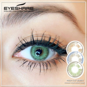 【COD】2022 NEW WILD CAT mata yang besar Warna Alami Lensa Mata 2 pcs Warna Lensa Kontak Untuk Mata Lensa Warna coklat biru hijau Tahunan Kecantikan Kosmetik Lensa Kontak Mata-KOTAK LENSA GRATIS