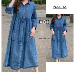 Tunik Naura Trendy: Fashion Wanita dengan Bahan Denim Premium