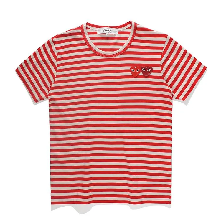 Comme des garcons striped shirt short sleeve best sale