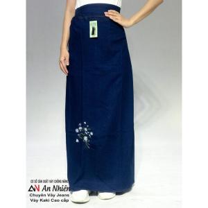 Váy chống nắng- váy chống nắng  chất liệu Jean xẻ tà  có túi có nút bấm chân - cố định bằng nút bấm và dán - ngồi trước và sau xe đều đẹp Kim Yến Mẹ và Bé