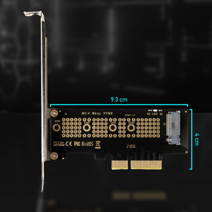 NVME SSD to PCI-E X4 Adaptor Card: Tingkatkan Kinerja SSD NVME  dengan Kecepatan 64 Gbps