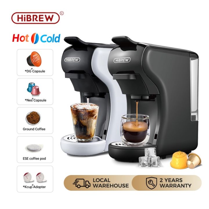 Biolomix Espresso Coffee Machine 3 in 1 19Bar 1450W Multiple Capsule Coffee  Maker Fit Nes,DG and Coffee Powder : : Home & Kitchen