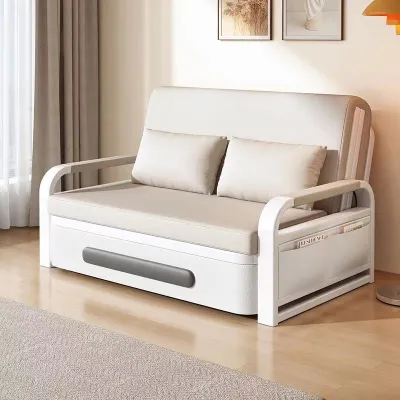 Simple foldable sofa bed dual-purpose multifunctional living room home sofa small apartment retractable double bed with storage box