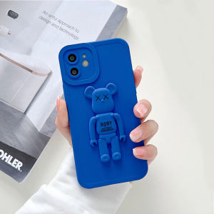 DEAMOR Case iPhone X XS XR Xs Max 11 11 Pro 11 Pro Max 12 12 Pro Max 13 13 Pro Max Softcase 2IN1 Pro Camera + Holder Bear Bracket Pelindung Camera
