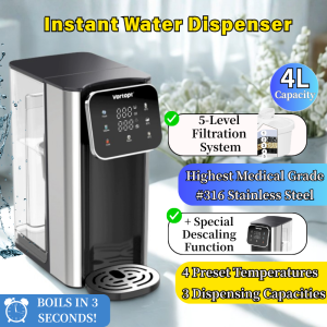 [SG Plug] 3.5L Instant Hot Water Dispenser| Desktop Water Purifier filtration|Smart Water Dispenser 25℃-100℃ Temperature