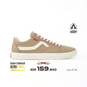 Aerostreet 37-44 Massive Low Natural Khaki Khaki - Sepatu Sneakers Casual