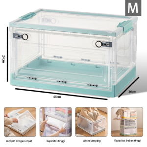 kotak plastik/storage box/Kotak Penyimpanan Lipat/tempat penyimpanan serbaguna/organizer box