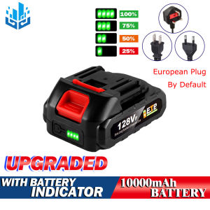 Pin Lithium Ion 18V Có Thể Sạc Lại Chất Lượng Cao Dùng Cho Giao Diện Makita Có Chỉ Báo Pin Dùng Cho Máy Khoan/Cưa/Máy Mài Góc Dụng Cụ Điện + Bộ Sạc