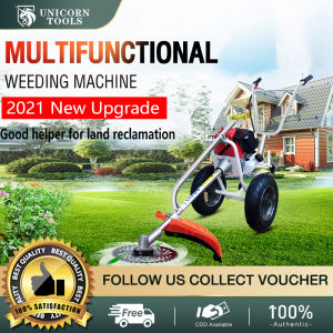 Unicorn 4 Stroke Grass Cutter gasoline Engine heavy duty Gasoline Grass Brush Cutter Trimmer Multifunction Small Handheld Home Gasoline Powered Portable Lawn Mower trimmer garden tool brush grass trimmer