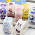 [Hàng có sẵn] 500 miếng dán Sanrio dễ thương hình tròn cảm ơn hình dán biểu tượng cảm xúc Nhãn dán nhãn niêm phong Hộp quà tặng trang trí giai điệu kuromi. 