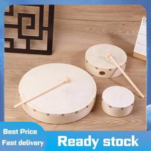 Sports🚴🏻‍♀️ Khung Trống 4 6 7 8 9 10 Inch Tay Trống Gỗ Trống Với Trống Thanh Thiết Lập Trò Chơi Âm Nhạc Trẻ Em Giáo Dục Đồ Chơi Bộ Gõ Nhạc Cụ