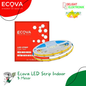 Lampu LED Strip COB Ecova Panjang 5 Meter IP32 Indoor 12V Volt