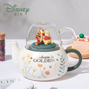 Cartoon Ceramic Tea Pot Water Cup Set Teapot+Cup Set Winnie the Pooh+Tigger Cute Cup coffee pot Afternoon Tea Household Tea Set