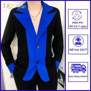 Áo khoác blazer nam áo vest nam balzer nam phong cách Hàn Quốc chất liệu cao cấp phối họa tiết trẻ trung năng động N44