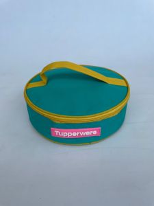 Tas bekal CWL polos cap karet zipper bunga es // Tas bulat