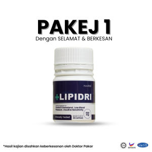 Lipidri Original HQ Merawat 3 Serangkai Gula Kolestrol Tekanan Darah Tinggi