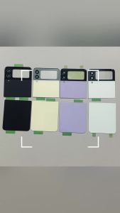 New Housing For Samsung Galaxy Z Flip 4 Flip4 F721U F721N Cover Rear Door Case Repair parts Back Glass with