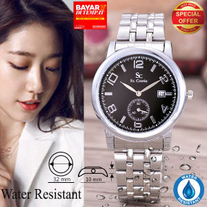 Jam Tangan  Wanita - Saint Costie - SC-8003L-Detik-Stainless Stell Band-AC Free Gifts Box