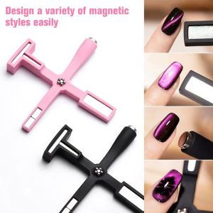 Multifunctional Cat Eye Gel 5-in-1 Gel 3D Cat Eye Flower Nail Stick Tools for Magnetic Nail Polish