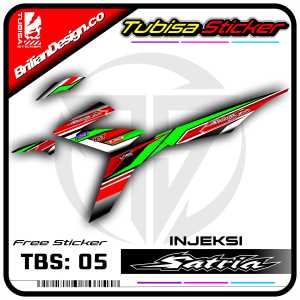 Sticker Striping Satria Fu 150 Injeksi - Stiker Striping Motor Satria Fu 150 Injeksi.TBS.SF.05