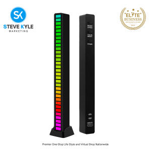 D08 Sound Pickup Rhythm Lights Control 32 LED 18 Colors Audio Spectrum Analyzer RGB LED Lamp