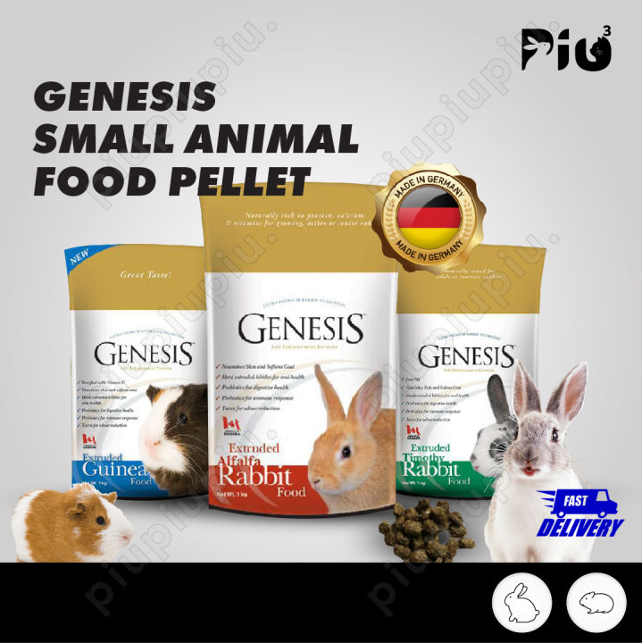 24HR SHIP GENESIS EXTRUDED PREMIUM RABBIT GUINEA PIG FOOD 1KG Rabbit Food Guinea Pig Food Pellet Lazada