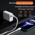 Original For Xiaomi 67W Turbo Charger Super Fast Charger Power Adapter+6A Type-C Cable For Xiaomi 15T Pro 15 Ultra 14T Pro Note 14 13 Pro A5 Redmi 15C 15 5G 13C Poco C71 C75 4G LTE C85 Poco M7 Pro X7 Pro F7 Pro For Phone Tablet Laptop Fast Charging. 