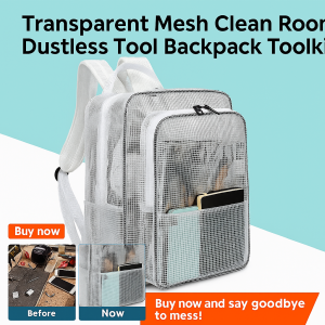 Cleanroom Toolkit Transparent Antistatic Shoulder Bag