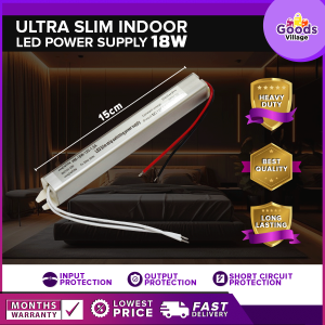 Ultra Slim Indoor Power Supply DC 12v 1.5A / 18 Watts Led sign signage Cctv / Piso / Net Vendo Wifi / Led Power Supply