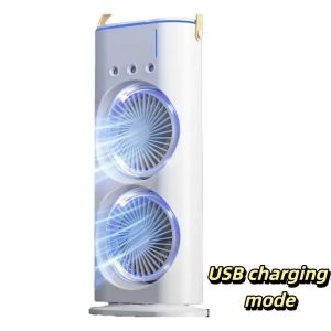 OOC 3 In 1 Air Conditioner Portable Dual-Head Air Cooler Household Adjustable Wind Speed Fan Office