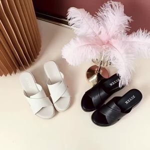[Free Shipping] WomenS Wedge Sandals For Outdoor Wear Summer Platform Sandals Thick-Soled Lightweight Versatile With A Super High Heel And A Fish-Mouth Design