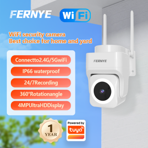 FERNYE B66- WiFi 2K HD Smart CCTV Camera IP66 Waterproof Night Vision Two-Way Audio Motion DetectionIndoor Outdoor