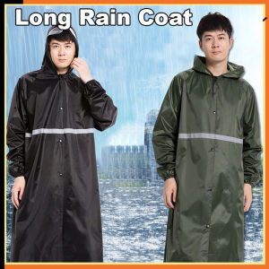 Long Rain Coat Raincoat Men Women Full Body Waterproof Outdoor Motorbike Bicycle Multi Size Rainsuit