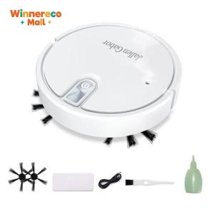 Smart Robot Vacuum Cleaner Rechargeable Vacuum Robot with Rubber Brush for Pet Hair Carpets and More