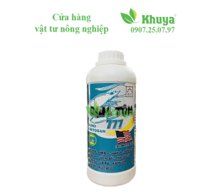 Đạm Tôm 777 Nano Chitosan 1 lít Mỹ Ra rễ - Kích đọt - Xanh lá - Giải độc