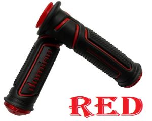 HONDA TMX 150 155 MOTORCYCLE DOMINO HANDLE GRIP SMOOTH RUBBER WITH ALLOY BAR END UNIVERSAL ACCESSORIES