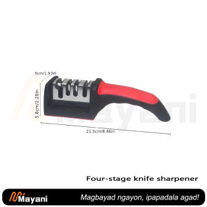 Multi-functional quick knife sharpener - professional kitchen & home diamond sharpening stone perfect for sharpening knives scissors and blades
