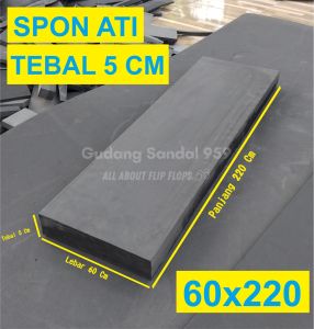 SPON ATI / BUSA ATI TEBAL 5 CM BENTUK LEMBARAN BESAR WARNA HITAM