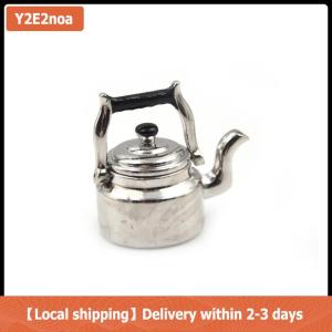 【Local shipping】 1 12 Dollhouse Miniature Tea Kettle Tea Pot Pretend Play Furniture Toys