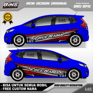 BNS104-STIKER DECAL MOBIL KIJANG INNOVA AVANZA PAJERO CIVIC CALYA AGYA GRATIS CUSTOM NAMA