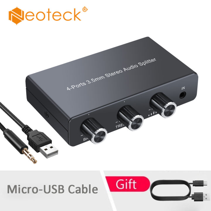 Neoteck Port Stereo Audio Splitter Multiple Audio Outputs
