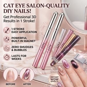Lazy 2in1 Ice Cat Eye Nail Art Pen Set