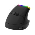 Delux M618DB Wireless Bluetooth Ergonomic Vertical Mouse 2.4GHz Silent Click RGB with Mute Button, 4000 DPI, USB Nano Receiver, 6 Buttons Rechargeable for Windows, macOS PAN3212 (Black) | JG Superstore. 