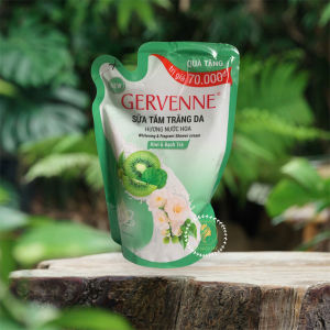 Sữa tắm trắng da Gervenne 1200ml/ 900g/450g tặng kèm túi sữa tắm 380g/450g/600g.