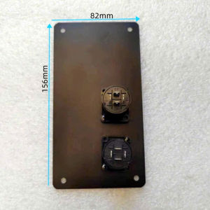 Trạm Thùng Loa Bằng Sắt Kèm Jack Speakon Cỡ 13.6cm x 8.8cm sơn tĩnh điện màu đen chất lượng cao. Giá 1 cái