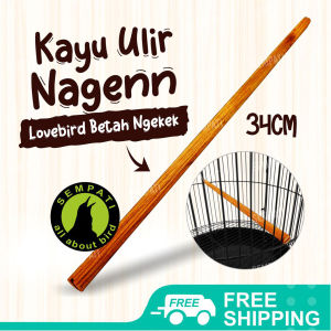 SEMPATI Tangkringan Lovebird Ulir Kayu Jati Ukuran 30 Cm Tangkringan Sangkar Kandang Burung Lovebird Love Bird Kenari Lb Kayu Jati