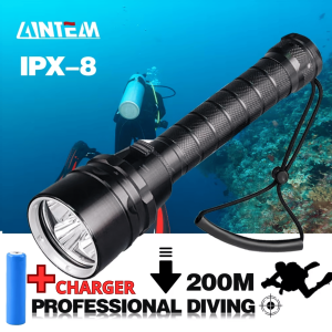 COD TaffLED Senter LED Diving Selam Tahan Air Super Terang Scuba Dive Waterproof IP68 T6 TG-S151
